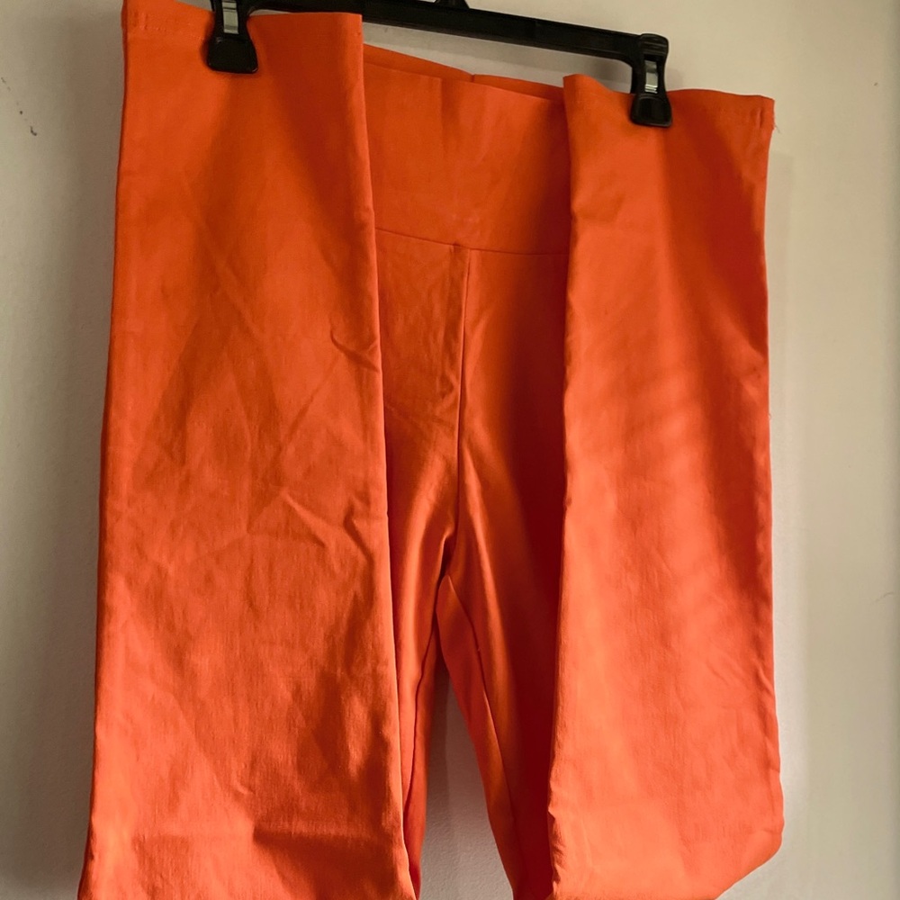 Vibrant Orange leggings